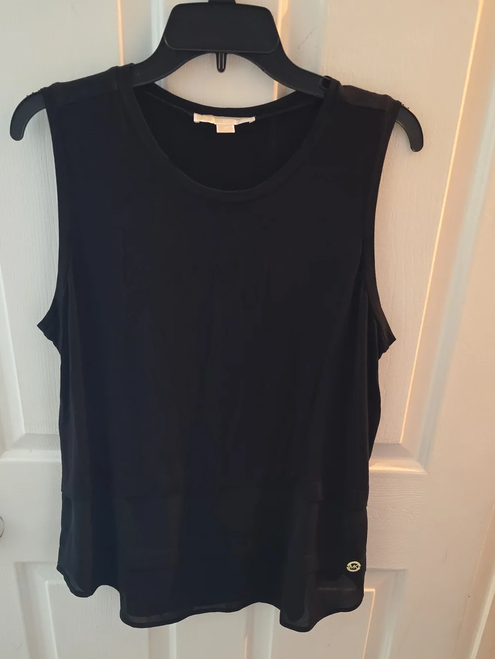 Michael Kors Black Sleeveless Tank Top